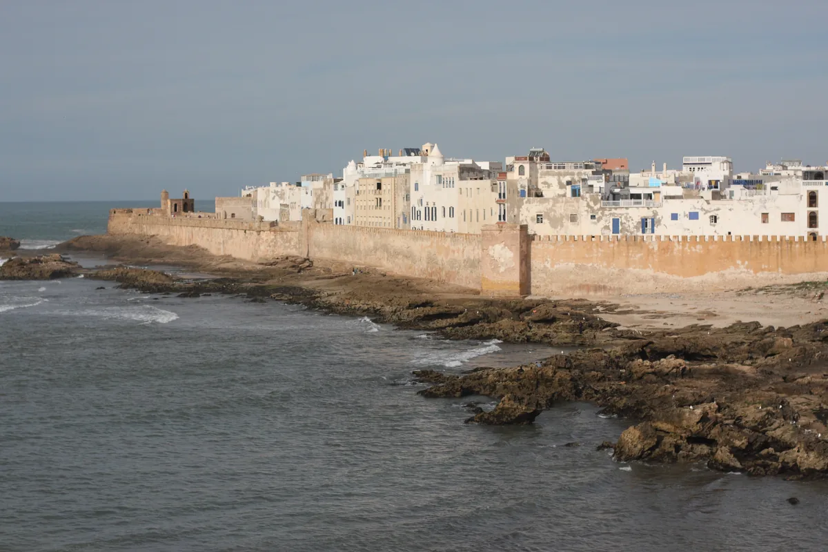 Essaouira city walls on Morocco’s Atlantic coast